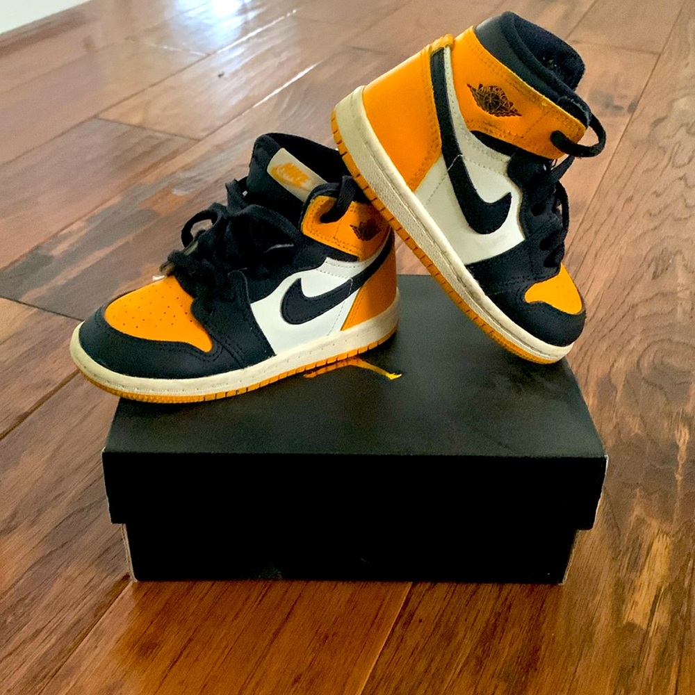 Nike Jordan 1 Retro High OG TD Taxi Black Sail AQ2665 711